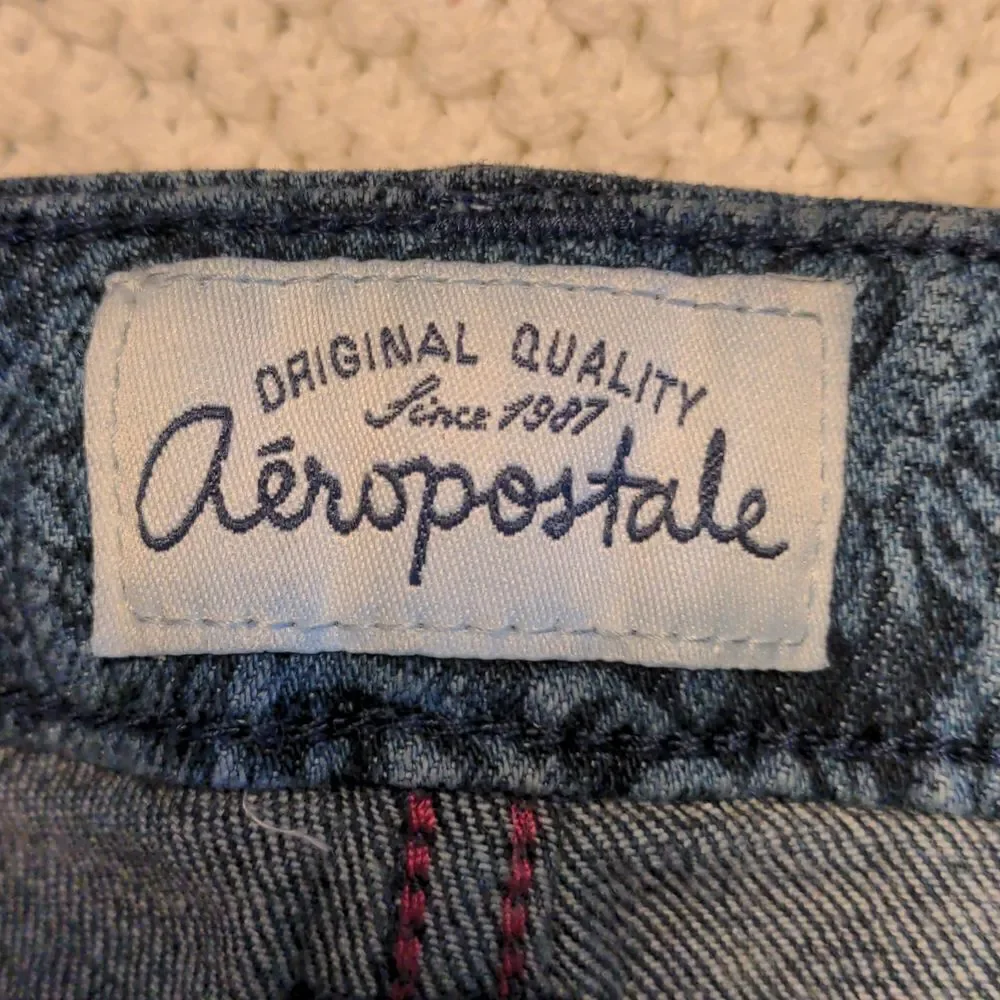 Aeropostale womens Printed jean shorts size 5/6🌈5 for $25‎